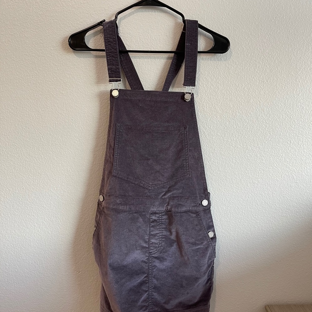 Purple Suide overall dress